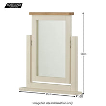 Load image into Gallery viewer, Padstow Cream Swivel Mirror