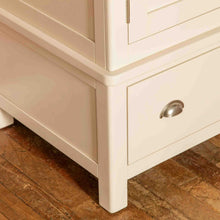 Load image into Gallery viewer, Padstow Cream Triple Wardrobe With Mirror
