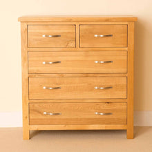 Load image into Gallery viewer, Newlyn Oak 2 over 3 Drawer Chest