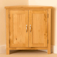 Load image into Gallery viewer, Newlyn Oak Corner Cupboard