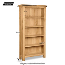 Load image into Gallery viewer, Zelah Oak Large Bookcase