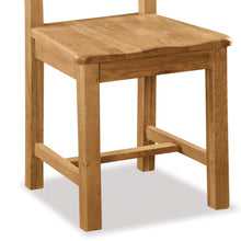 Load image into Gallery viewer, Zelah Oak Cross-Back Wood Seat Chair