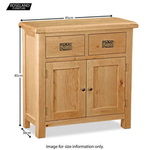 Load image into Gallery viewer, Zelah Oak Mini Sideboard