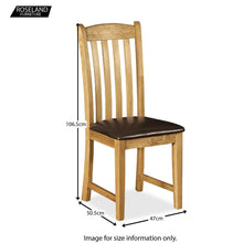 Load image into Gallery viewer, Zelah Oak Dining Chair