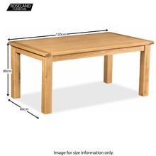 Load image into Gallery viewer, Zelah Oak 120cm Dining Table