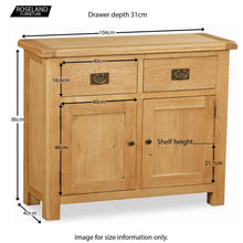Load image into Gallery viewer, Zelah Oak Small Sideboard
