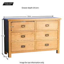 Load image into Gallery viewer, Surrey Oak Large Chest Of Drawers