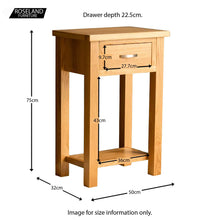 Load image into Gallery viewer, London Oak Telephone Table