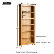 Load image into Gallery viewer, London Oak Large Bookcase