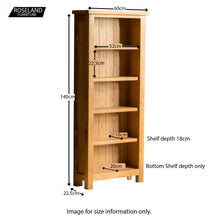 Load image into Gallery viewer, London Oak Slim Bookcase