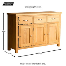 Load image into Gallery viewer, London Oak Large Sideboard