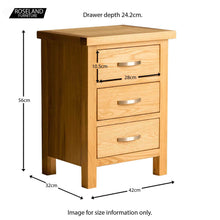 Load image into Gallery viewer, London Oak Bedside Table