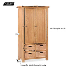 Load image into Gallery viewer, Zelah Oak Larder Unit