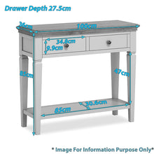 Load image into Gallery viewer, Normandy Grey Console Table