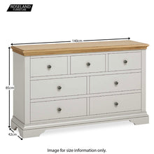 Load image into Gallery viewer, Normandy Grey 3 over 4 Chest of Drawers