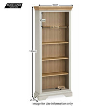 Load image into Gallery viewer, Normandy Grey Large Bookcase
