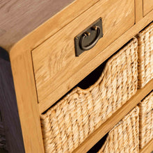 Load image into Gallery viewer, Surrey Oak Console Table with Baskets