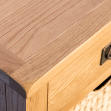 Load image into Gallery viewer, Surrey Oak Telephone Table with Baskets