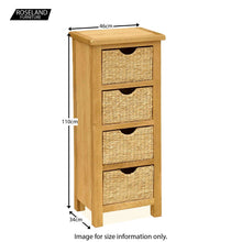 Load image into Gallery viewer, Surrey Oak Tallboy with Baskets