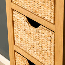 Load image into Gallery viewer, London Oak Tallboy with Baskets