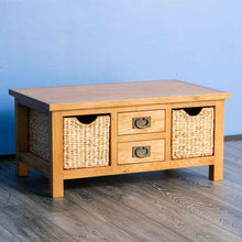 Load image into Gallery viewer, Surrey Oak Coffee Table with Baskets