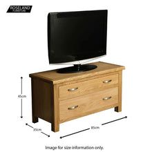 Load image into Gallery viewer, London Oak 85cm Smart TV Stand