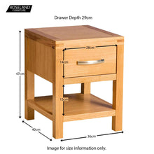 Load image into Gallery viewer, Abbey Light Oak Lamp Table