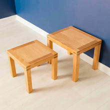 Load image into Gallery viewer, Abbey Light Oak Nest of Tables