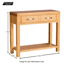 Load image into Gallery viewer, Abbey Light Oak Console Table