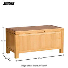 Load image into Gallery viewer, Abbey Light Oak Blanket Box