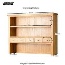 Load image into Gallery viewer, Hampshire Oak Dresser Hutch