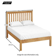 Load image into Gallery viewer, Hampshire Oak 4'6 Double Bed Frame