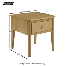 Load image into Gallery viewer, Alba Oak Lamp Table