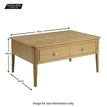 Load image into Gallery viewer, Alba Oak Coffee Table