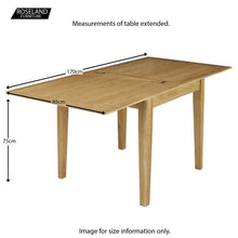 Load image into Gallery viewer, Alba Oak Flip Top Dining Table