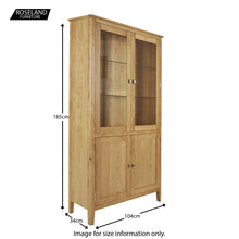 Load image into Gallery viewer, Alba Oak Display Cabinet
