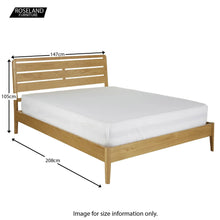 Load image into Gallery viewer, Alba Oak 4'6 Double Bed Frame