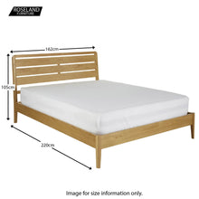 Load image into Gallery viewer, Alba Oak 5' King Size Bed Frame