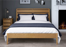 Load image into Gallery viewer, Alba Oak 5' King Size Bed Frame