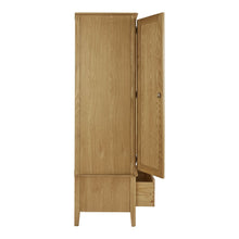 Load image into Gallery viewer, Alba Oak Double Wardrobe with Drawer