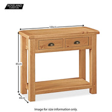 Load image into Gallery viewer, Sidmouth Oak Console Table