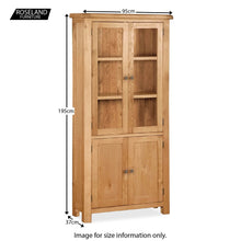 Load image into Gallery viewer, Sidmouth Oak Display Cabinet with Glazed Doors