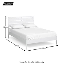 Load image into Gallery viewer, Chester White 4'6" Double Bed Frame