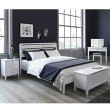 Load image into Gallery viewer, Chester White 3 Drawer Bedside Cabinet