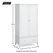Load image into Gallery viewer, Chester White Double Wardrobe