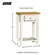 Load image into Gallery viewer, Farrow White Telephone Table