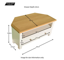 Load image into Gallery viewer, Farrow White Corner TV Stand