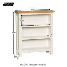 Load image into Gallery viewer, Farrow White Low Bookcase
