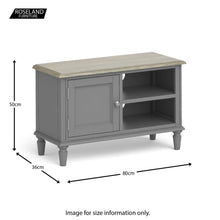 Load image into Gallery viewer, Mulsanne Grey 80cm TV Unit