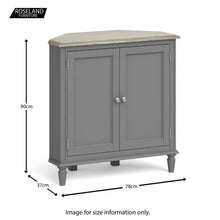 Load image into Gallery viewer, Mulsanne Grey Corner Cupboard